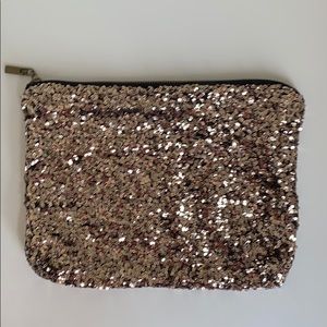 Gold Sequin Clutch
